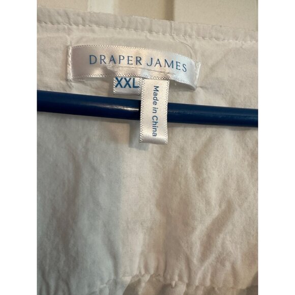 Draper James‎ Ladies V-Neck Puff Short Sleeve Top White Eyelet Size XXL - Picture 5 of 8